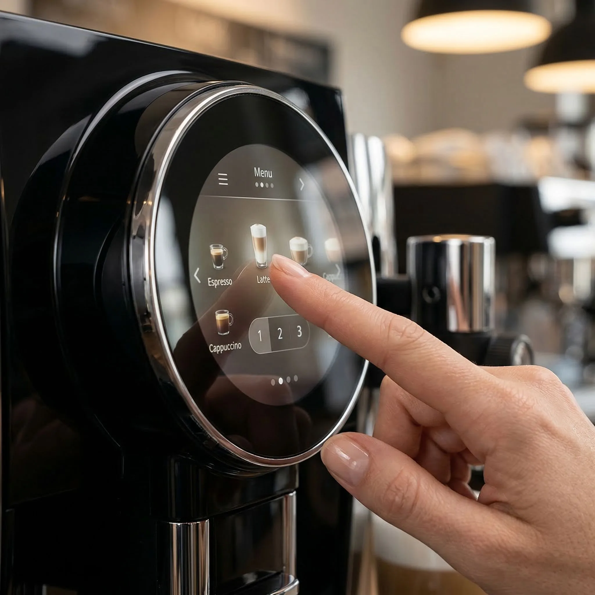 Smart appliance touch interface