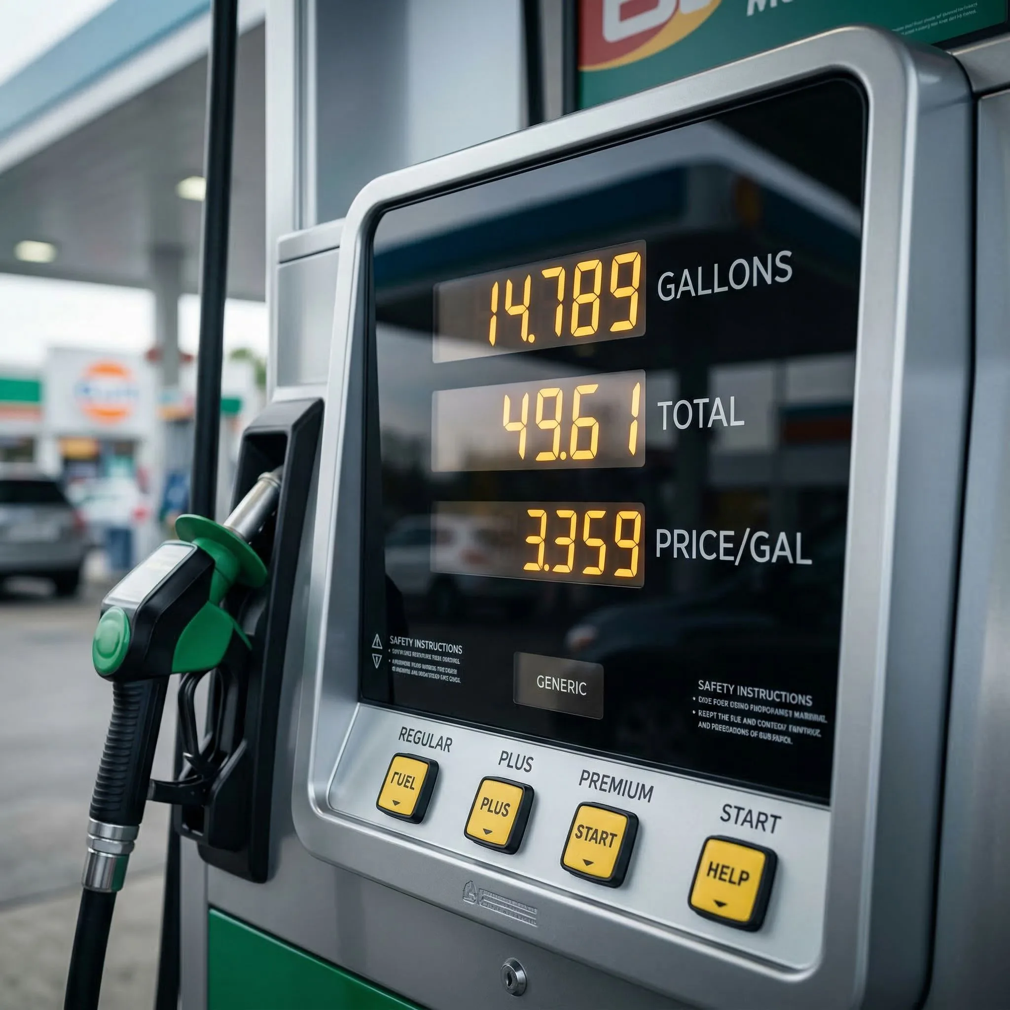 Oil and gas pump equipment display interface